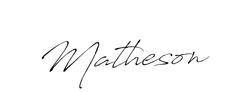 Use a signature maker to create a handwritten signature online. With this signature software, you can design (Antro_Vectra) your own signature for name Matheson. Matheson signature style 6 images and pictures png