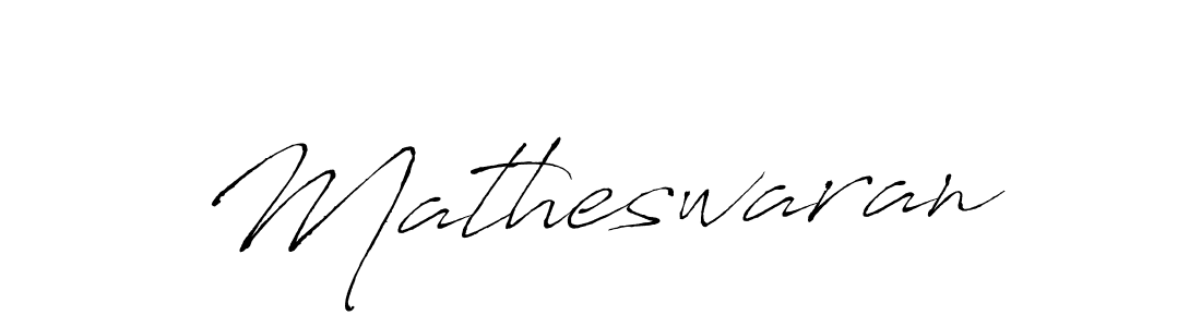 Design your own signature with our free online signature maker. With this signature software, you can create a handwritten (Antro_Vectra) signature for name Matheswaran. Matheswaran signature style 6 images and pictures png