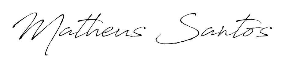 Once you've used our free online signature maker to create your best signature Antro_Vectra style, it's time to enjoy signing your documents with Matheus Santos name. Matheus Santos signature style 6 images and pictures png