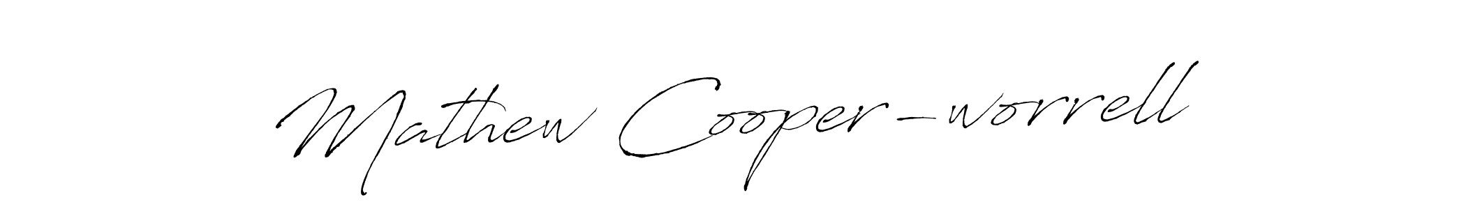 Design your own signature with our free online signature maker. With this signature software, you can create a handwritten (Antro_Vectra) signature for name Mathew Cooper-worrell. Mathew Cooper-worrell signature style 6 images and pictures png
