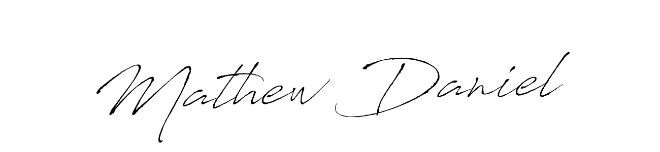 How to make Mathew Daniel name signature. Use Antro_Vectra style for creating short signs online. This is the latest handwritten sign. Mathew Daniel signature style 6 images and pictures png