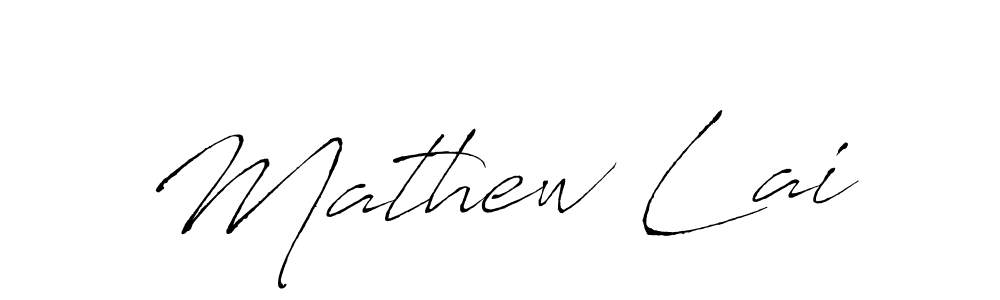 Also we have Mathew Lai name is the best signature style. Create professional handwritten signature collection using Antro_Vectra autograph style. Mathew Lai signature style 6 images and pictures png