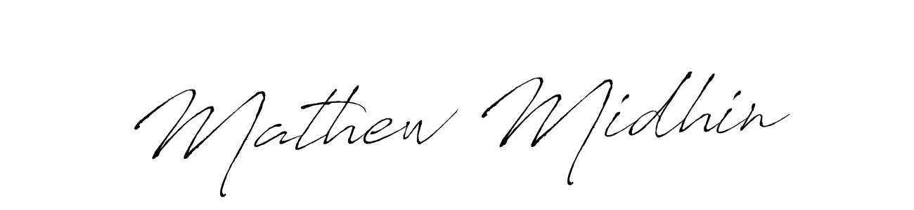 Antro_Vectra is a professional signature style that is perfect for those who want to add a touch of class to their signature. It is also a great choice for those who want to make their signature more unique. Get Mathew Midhin name to fancy signature for free. Mathew Midhin signature style 6 images and pictures png