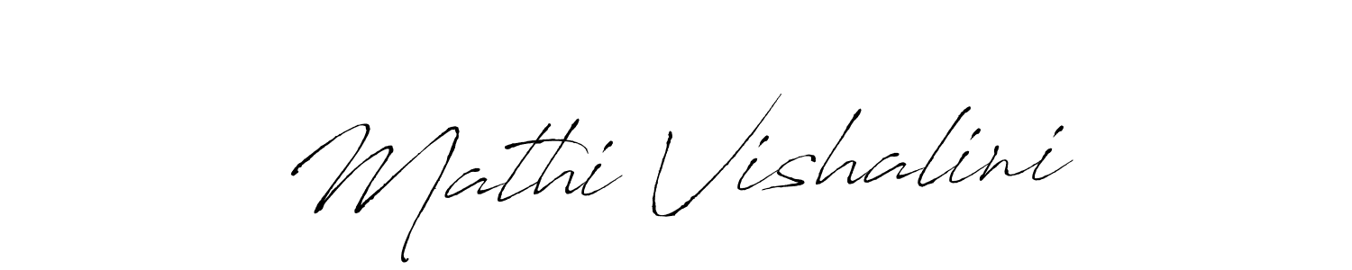 The best way (Antro_Vectra) to make a short signature is to pick only two or three words in your name. The name Mathi Vishalini include a total of six letters. For converting this name. Mathi Vishalini signature style 6 images and pictures png