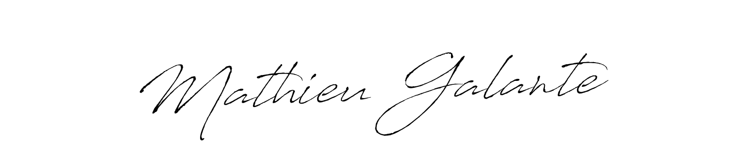 How to make Mathieu Galante name signature. Use Antro_Vectra style for creating short signs online. This is the latest handwritten sign. Mathieu Galante signature style 6 images and pictures png