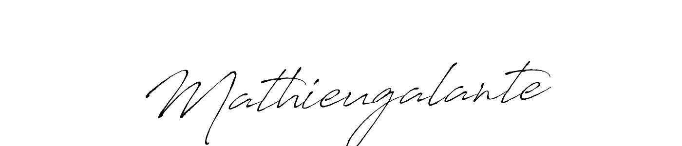 Make a beautiful signature design for name Mathieugalante. With this signature (Antro_Vectra) style, you can create a handwritten signature for free. Mathieugalante signature style 6 images and pictures png