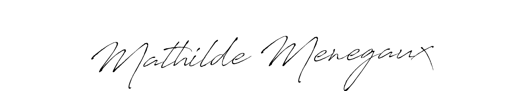 Mathilde Menegaux stylish signature style. Best Handwritten Sign (Antro_Vectra) for my name. Handwritten Signature Collection Ideas for my name Mathilde Menegaux. Mathilde Menegaux signature style 6 images and pictures png