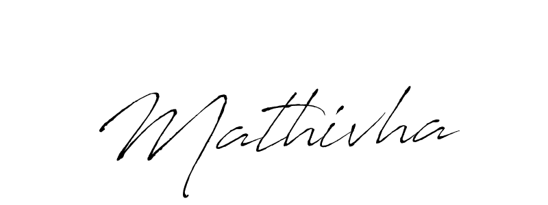 Design your own signature with our free online signature maker. With this signature software, you can create a handwritten (Antro_Vectra) signature for name Mathivha. Mathivha signature style 6 images and pictures png