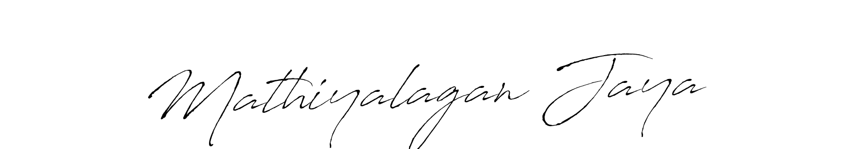 Also we have Mathiyalagan Jaya name is the best signature style. Create professional handwritten signature collection using Antro_Vectra autograph style. Mathiyalagan Jaya signature style 6 images and pictures png