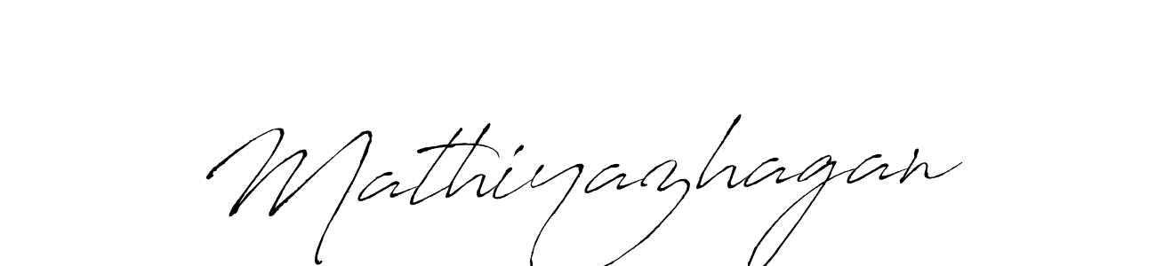 How to make Mathiyazhagan name signature. Use Antro_Vectra style for creating short signs online. This is the latest handwritten sign. Mathiyazhagan signature style 6 images and pictures png