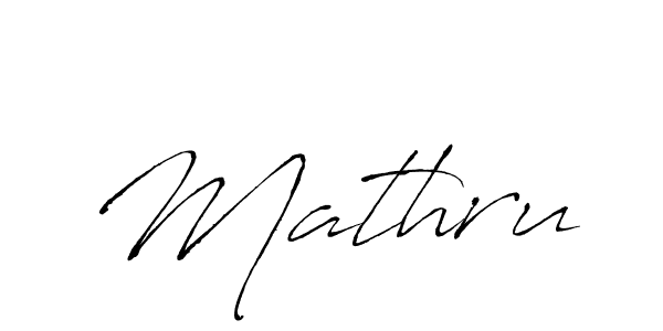 Use a signature maker to create a handwritten signature online. With this signature software, you can design (Antro_Vectra) your own signature for name Mathru. Mathru signature style 6 images and pictures png