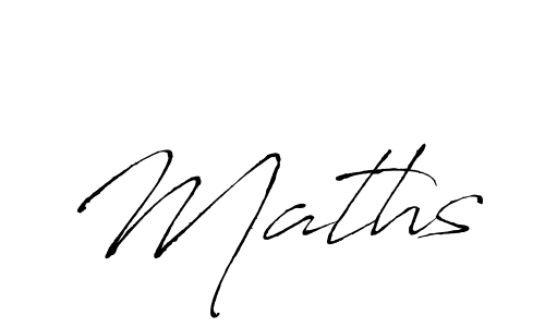 Use a signature maker to create a handwritten signature online. With this signature software, you can design (Antro_Vectra) your own signature for name Maths. Maths signature style 6 images and pictures png