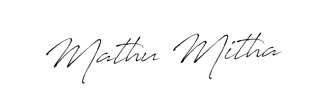 Also we have Mathu Mitha name is the best signature style. Create professional handwritten signature collection using Antro_Vectra autograph style. Mathu Mitha signature style 6 images and pictures png