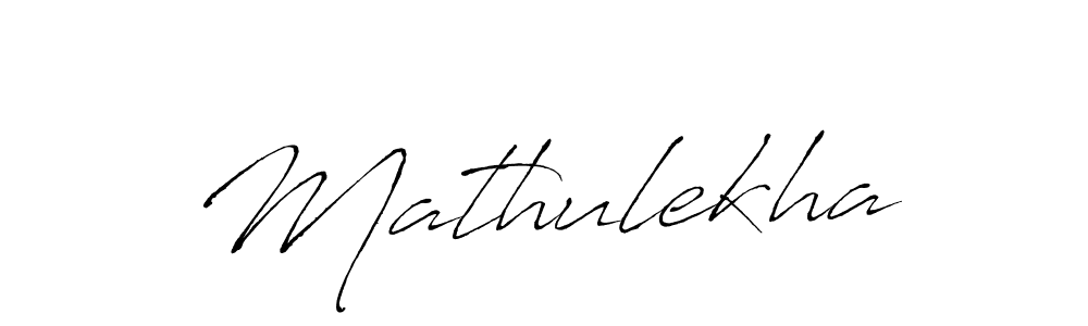 Make a beautiful signature design for name Mathulekha. With this signature (Antro_Vectra) style, you can create a handwritten signature for free. Mathulekha signature style 6 images and pictures png