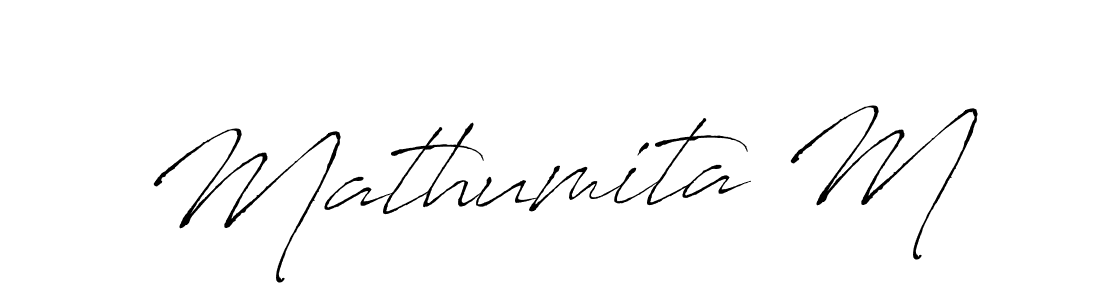 Also You can easily find your signature by using the search form. We will create Mathumita M name handwritten signature images for you free of cost using Antro_Vectra sign style. Mathumita M signature style 6 images and pictures png