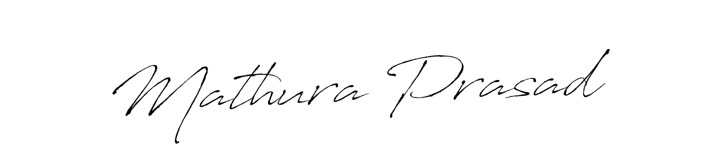The best way (Antro_Vectra) to make a short signature is to pick only two or three words in your name. The name Mathura Prasad include a total of six letters. For converting this name. Mathura Prasad signature style 6 images and pictures png