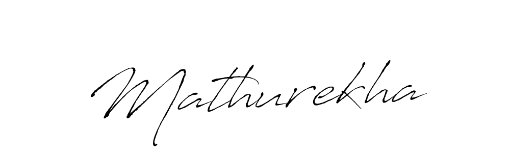 Make a beautiful signature design for name Mathurekha. With this signature (Antro_Vectra) style, you can create a handwritten signature for free. Mathurekha signature style 6 images and pictures png