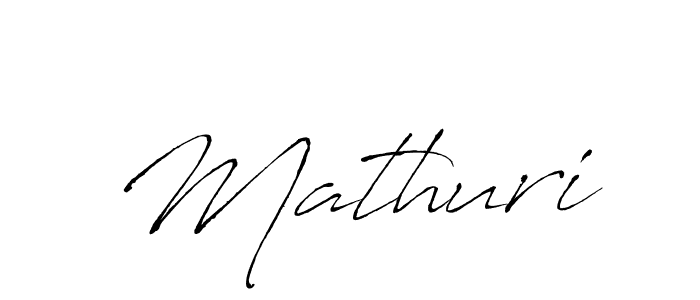 Create a beautiful signature design for name Mathuri. With this signature (Antro_Vectra) fonts, you can make a handwritten signature for free. Mathuri signature style 6 images and pictures png
