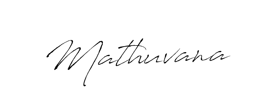 Use a signature maker to create a handwritten signature online. With this signature software, you can design (Antro_Vectra) your own signature for name Mathuvana. Mathuvana signature style 6 images and pictures png