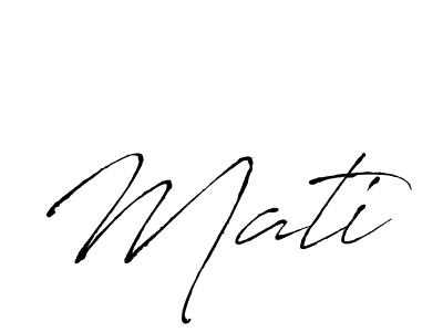 Mati stylish signature style. Best Handwritten Sign (Antro_Vectra) for my name. Handwritten Signature Collection Ideas for my name Mati. Mati signature style 6 images and pictures png