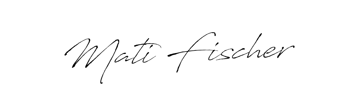 How to make Mati Fischer name signature. Use Antro_Vectra style for creating short signs online. This is the latest handwritten sign. Mati Fischer signature style 6 images and pictures png