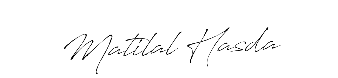 Design your own signature with our free online signature maker. With this signature software, you can create a handwritten (Antro_Vectra) signature for name Matilal Hasda. Matilal Hasda signature style 6 images and pictures png