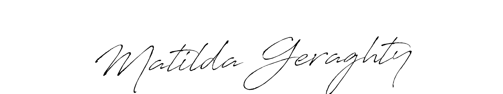 Similarly Antro_Vectra is the best handwritten signature design. Signature creator online .You can use it as an online autograph creator for name Matilda Geraghty. Matilda Geraghty signature style 6 images and pictures png