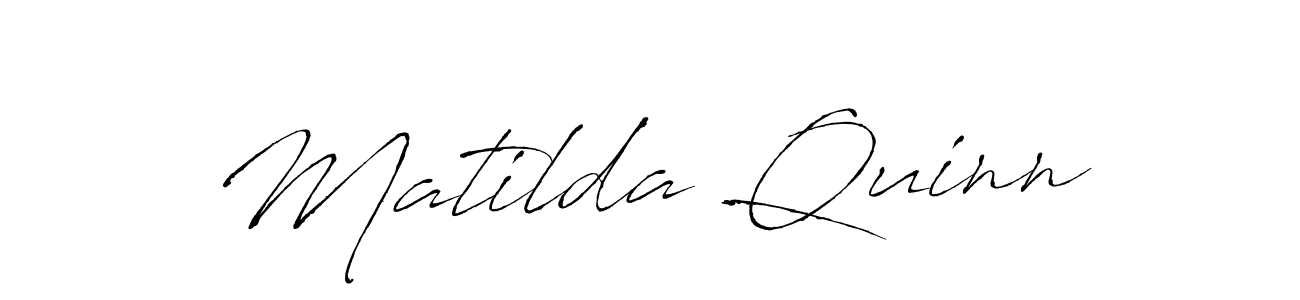 The best way (Antro_Vectra) to make a short signature is to pick only two or three words in your name. The name Matilda Quinn include a total of six letters. For converting this name. Matilda Quinn signature style 6 images and pictures png