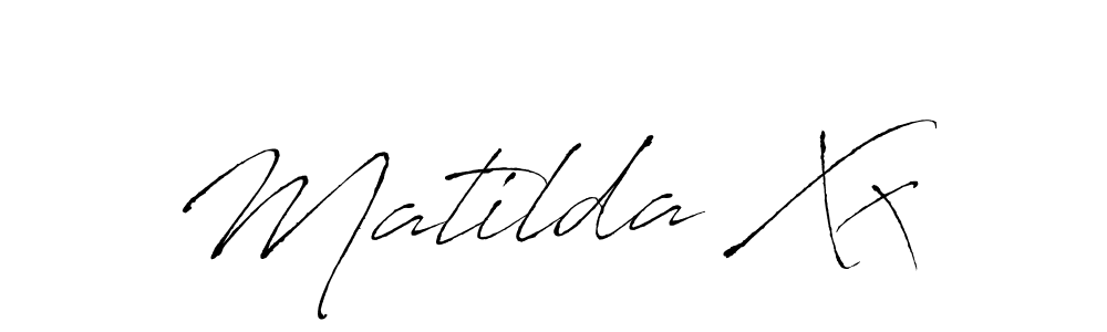Make a beautiful signature design for name Matilda Xx. With this signature (Antro_Vectra) style, you can create a handwritten signature for free. Matilda Xx signature style 6 images and pictures png