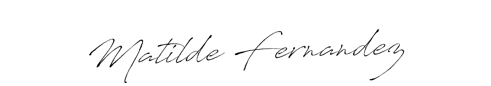 Design your own signature with our free online signature maker. With this signature software, you can create a handwritten (Antro_Vectra) signature for name Matilde Fernandez. Matilde Fernandez signature style 6 images and pictures png