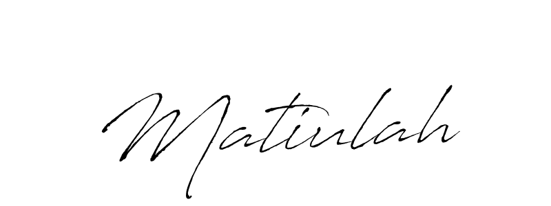 Design your own signature with our free online signature maker. With this signature software, you can create a handwritten (Antro_Vectra) signature for name Matiulah. Matiulah signature style 6 images and pictures png