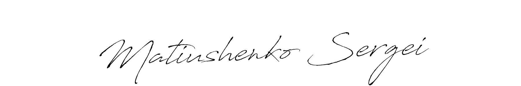Antro_Vectra is a professional signature style that is perfect for those who want to add a touch of class to their signature. It is also a great choice for those who want to make their signature more unique. Get Matiushenko Sergei name to fancy signature for free. Matiushenko Sergei signature style 6 images and pictures png