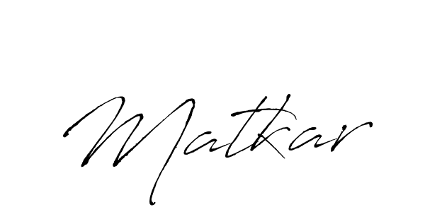 Design your own signature with our free online signature maker. With this signature software, you can create a handwritten (Antro_Vectra) signature for name Matkar. Matkar signature style 6 images and pictures png
