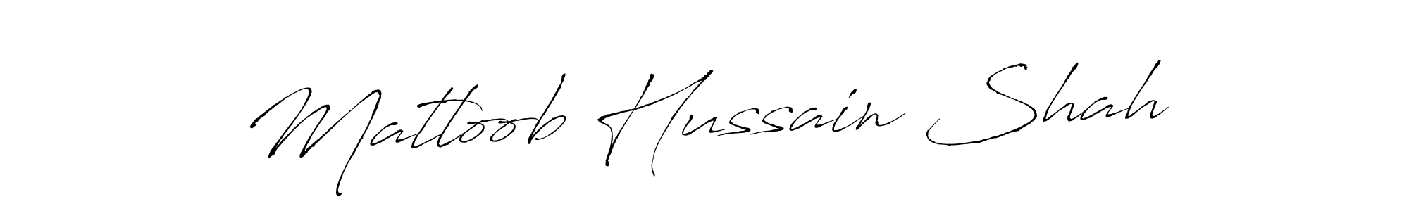 How to make Matloob Hussain Shah name signature. Use Antro_Vectra style for creating short signs online. This is the latest handwritten sign. Matloob Hussain Shah signature style 6 images and pictures png