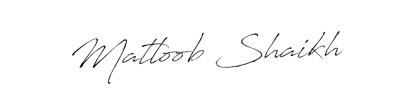 How to make Matloob Shaikh signature? Antro_Vectra is a professional autograph style. Create handwritten signature for Matloob Shaikh name. Matloob Shaikh signature style 6 images and pictures png