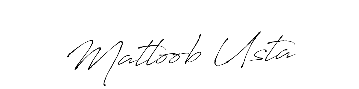 How to make Matloob Usta signature? Antro_Vectra is a professional autograph style. Create handwritten signature for Matloob Usta name. Matloob Usta signature style 6 images and pictures png