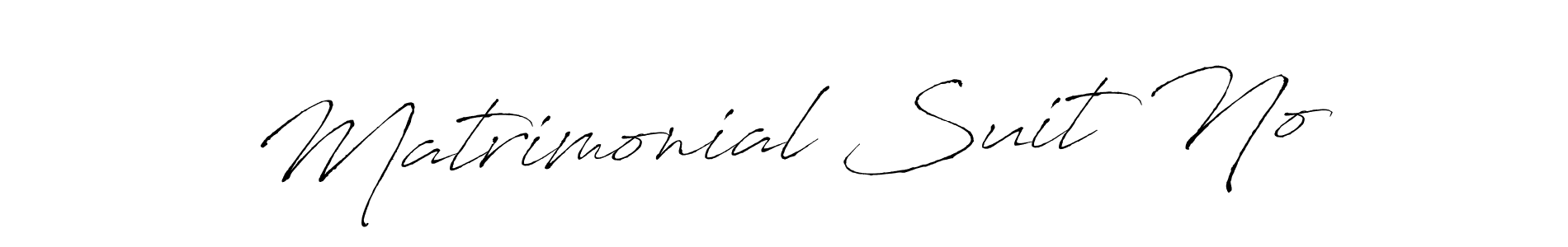 Design your own signature with our free online signature maker. With this signature software, you can create a handwritten (Antro_Vectra) signature for name Matrimonial Suit No. Matrimonial Suit No signature style 6 images and pictures png