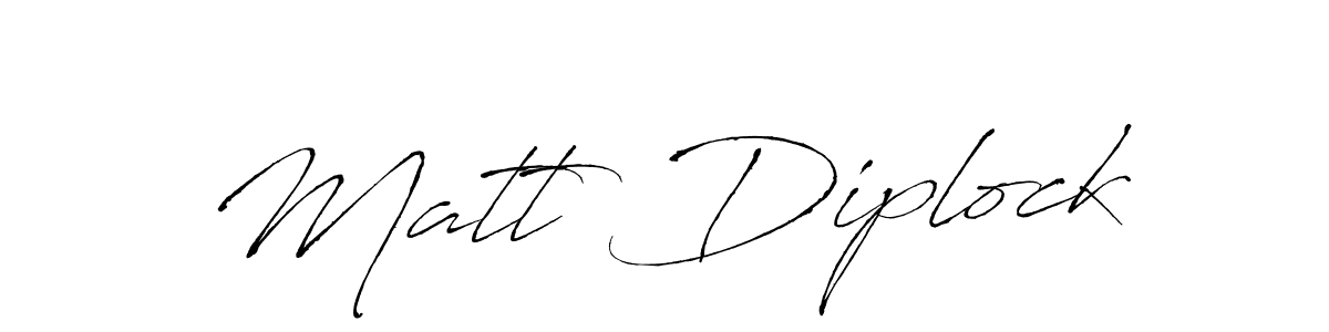 Design your own signature with our free online signature maker. With this signature software, you can create a handwritten (Antro_Vectra) signature for name Matt Diplock. Matt Diplock signature style 6 images and pictures png