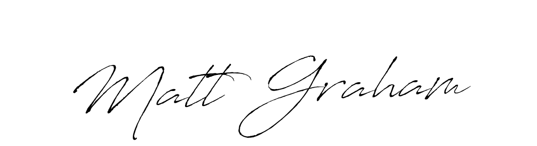 Matt Graham stylish signature style. Best Handwritten Sign (Antro_Vectra) for my name. Handwritten Signature Collection Ideas for my name Matt Graham. Matt Graham signature style 6 images and pictures png