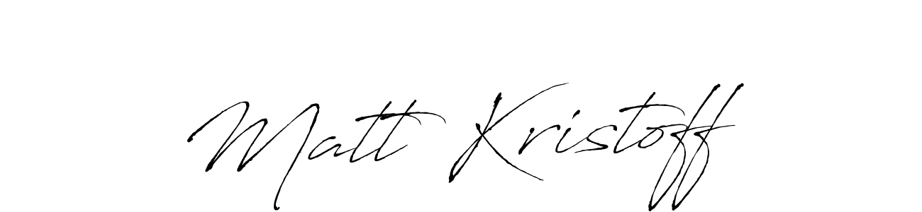 Design your own signature with our free online signature maker. With this signature software, you can create a handwritten (Antro_Vectra) signature for name Matt Kristoff. Matt Kristoff signature style 6 images and pictures png