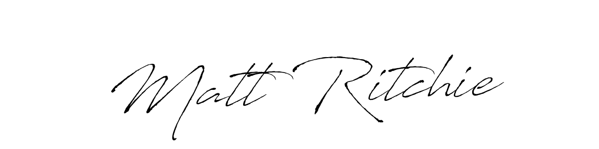 You should practise on your own different ways (Antro_Vectra) to write your name (Matt Ritchie) in signature. don't let someone else do it for you. Matt Ritchie signature style 6 images and pictures png