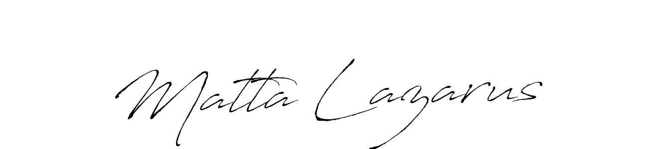 Also You can easily find your signature by using the search form. We will create Matta Lazarus name handwritten signature images for you free of cost using Antro_Vectra sign style. Matta Lazarus signature style 6 images and pictures png