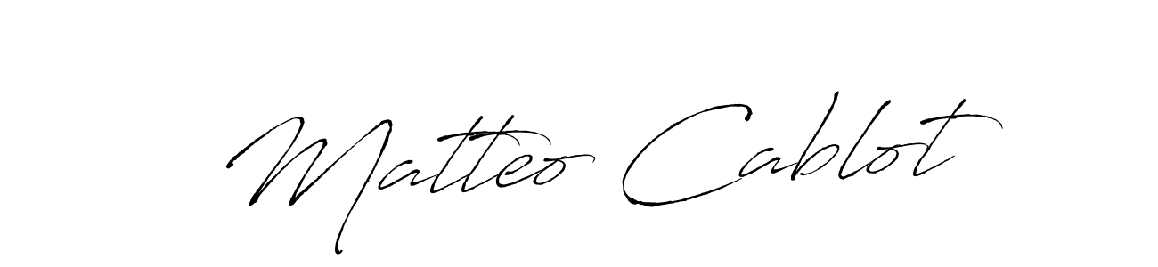 Matteo Cablot stylish signature style. Best Handwritten Sign (Antro_Vectra) for my name. Handwritten Signature Collection Ideas for my name Matteo Cablot. Matteo Cablot signature style 6 images and pictures png