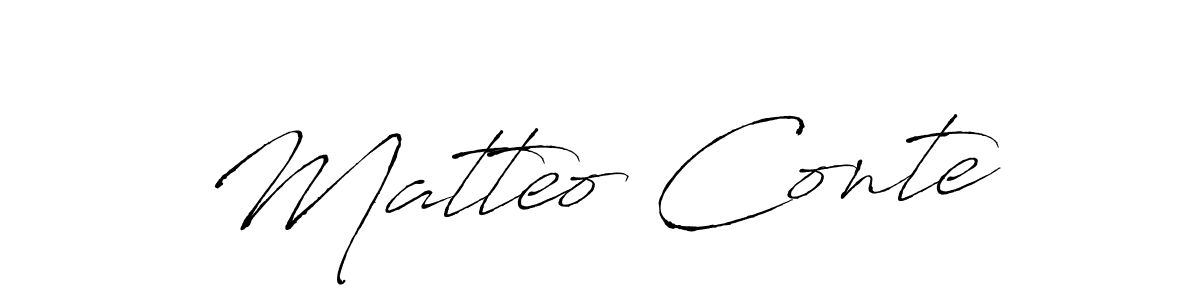 How to make Matteo Conte name signature. Use Antro_Vectra style for creating short signs online. This is the latest handwritten sign. Matteo Conte signature style 6 images and pictures png