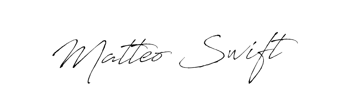 Also we have Matteo Swift name is the best signature style. Create professional handwritten signature collection using Antro_Vectra autograph style. Matteo Swift signature style 6 images and pictures png