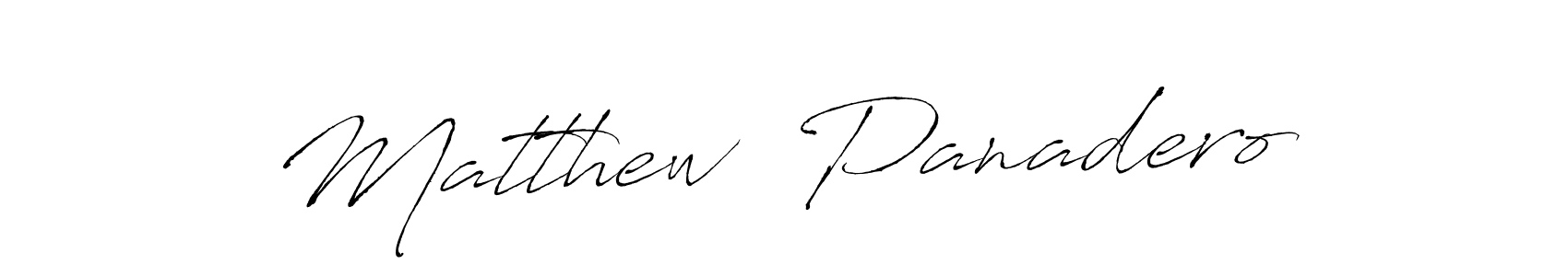 How to make Matthew  Panadero signature? Antro_Vectra is a professional autograph style. Create handwritten signature for Matthew  Panadero name. Matthew  Panadero signature style 6 images and pictures png