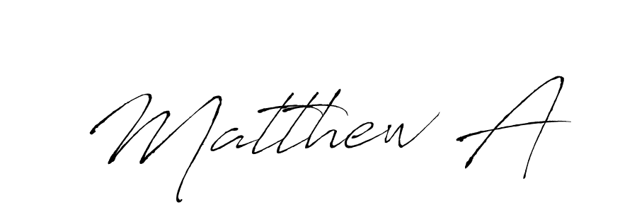 How to make Matthew A signature? Antro_Vectra is a professional autograph style. Create handwritten signature for Matthew A name. Matthew A signature style 6 images and pictures png