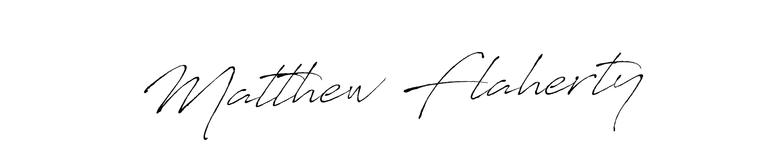 Matthew Flaherty stylish signature style. Best Handwritten Sign (Antro_Vectra) for my name. Handwritten Signature Collection Ideas for my name Matthew Flaherty. Matthew Flaherty signature style 6 images and pictures png