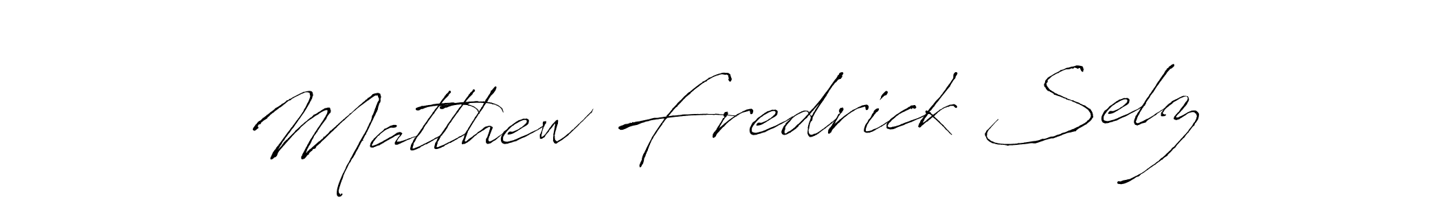 Design your own signature with our free online signature maker. With this signature software, you can create a handwritten (Antro_Vectra) signature for name Matthew Fredrick Selz. Matthew Fredrick Selz signature style 6 images and pictures png