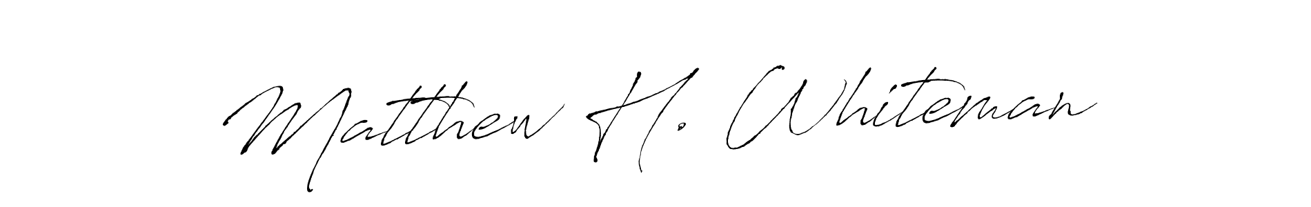 Make a beautiful signature design for name Matthew H. Whiteman. With this signature (Antro_Vectra) style, you can create a handwritten signature for free. Matthew H. Whiteman signature style 6 images and pictures png